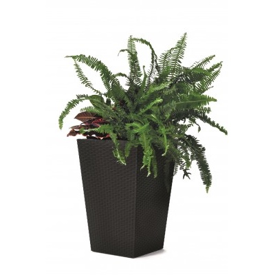 Květináč Rattan Planter S 23,6l antracit 